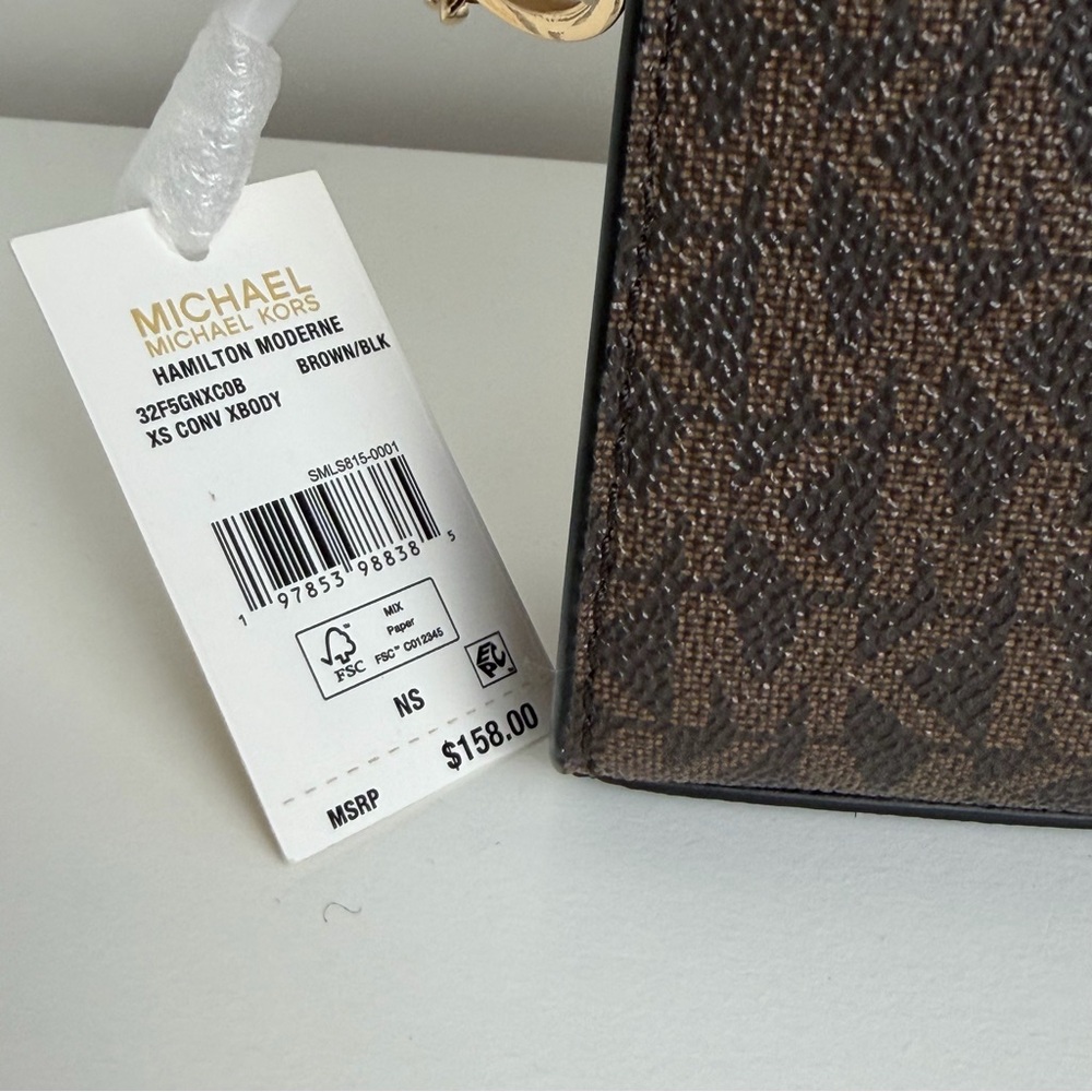 NWT Michael Kors Hamilton Small Logo Convertible Crossbody - Picture 15 of 15